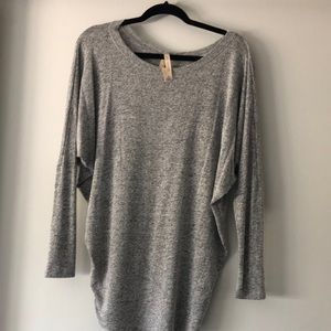 Heathered Grey Dolman Top